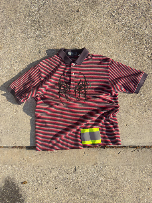 Upcycled/reworked polo shirt
